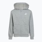 Children's sweatshirt Nike Sportswear Club Fleece dark grey heather/base grey/white