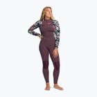 Women's wetsuit ROXY 4/3 mm Swell Natural Front Zip black multi