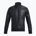 Men's running jacket Under Armour Launch Insulated black/black/reflective