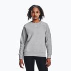 Women's sweatshirt Under Armour Rival Fleece Crew mod gray light heather/white