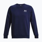 Men's sweatshirt Under Armour Essential Fleece Crew midnight navy/white