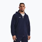 Under Armour Rival Fleece FZ midnight navy/white men's training sweatshirt
