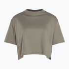 Under Armour Campus Boxy Crop taupe dusk/black women's training t-shirt