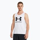 Men's tank top Under Armour Sportstyle Logo white/black
