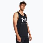 Men's tank top Under Armour Sportstyle Logo black/white