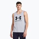 Men's tank top Under Armour Sportstyle Logo steel light heather/black