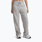 Women's trousers Under Armour Rival Fleece Straight Mod gray light heather/white