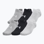 Under Armour Essential No Show 6 Pack training socks black/black/halo gray