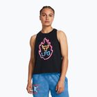 Under Armour Project Rock Neon Flame Tank black/black women's training tank top