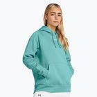 Women's Under Armour Rival Fleece Hoodie radial turquoise/white