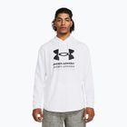 Men's Under Armour Rival Terry Graphic Hood white/black sweatshirt