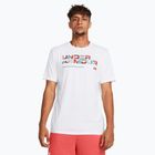 Men's Under Armour Colorblock Wordmark t-shirt white/black