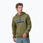 Patagonia P-6 Logo Uprisal buckhorn green sweatshirt