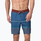 Men's Patagonia Hydropeak Boardshorts olivas stripe/utility blue