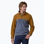 Patagonia men's trekking sweatshirt LW Synch Snap-T P/O shelter brown