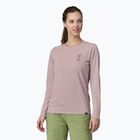 Women's Patagonia Cap Cool Daily Graphic Shirt Longsleeve - Lands clean climb bloom/echo purple