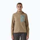 Women's softshell jacket Patagonia R1 CrossStrata Hoody seabird grey