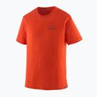 Men's Patagonia Cap Cool Merino Blend Graphic Shirt fitz roy strata/pollinator orange