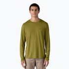 Men's Patagonia Cap Cool Daily Graphic Lands clean climb roots/graze green x-dye longsleeve