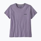 Women's Patagonia P-6 Logo Responsibili-Tee concrete purple T-shirt