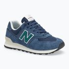 New Balance 574's V2 navy/green shoes