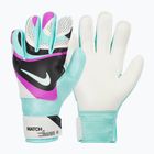 Nike Match children's goalkeeper gloves black/hyper turquoise/rush fuchsia