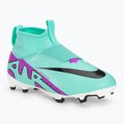 Children's football boots Nike Jr Zoom Mercurial Superfly 9 Academy FG/MG hyper turquoise/black/ white/fuchsia dream