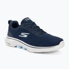 Women's SKECHERS Go Walk 7 Clear Path navy/white/light blue shoes