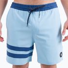 Men's Hurley Phantom Eco Block Party Volley 17" blue dream swim shorts
