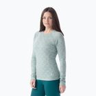 Women's thermal base layer sweatshirt Smartwool Merino 250 Baselayer Crew Boxed arctic green digi snow