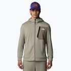 Men's The North Face Mountain Athletics Full Zip Fleece sweatshirt clay grey/ cavern grey