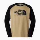 Men's The North Face Heritage khaki stone/black longsleeve