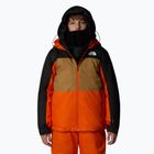 The North Face Freedom Insulated orange children's ski jacket