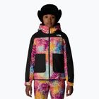 The North Face Freedom Insulated radiant poppy blowing wind print children's ski jacket