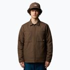 Men's insulated jacket The North Face Afterburner Insulated Flannel black/smokey brown