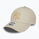 Women's New Era Metallic Logo 9Forty New York Yankees baseball cap light beige