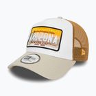 Men's New Era Patch Trucker light beige baseball cap