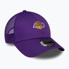 Men's New Era Home Field 9Forty Trucker Los Angeles Lakers baseball cap purple