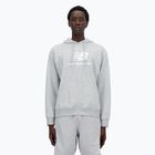 Men's New Balance Stacked Logo French Terry Hoodie athletic grey