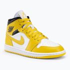 Nike Air Jordan 1 Mid women's shoes white/black/vivid sulfur