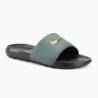 Men's Nike Victori One Slide black/vintage green/bronzine slides