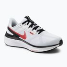 Nike Structure 25 men's running shoes white/black/light mmoke grey/fire red