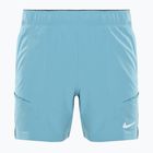 Men's tennis shorts Nike Court Advantage Dri-FIT 7" denim turquoise/ armory navy/ white