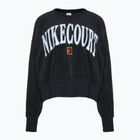 Women's tennis sweatshirt Nike Court Heritage OOS black / black / flat pewter / white
