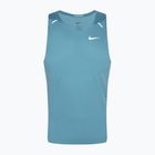 Men's running tank top Nike Dri-Fit Rise 365denim turquise / reflective silver