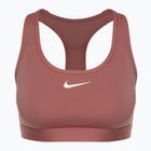 Nike Swoosh Medium Support training bra canyon pink/white