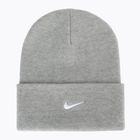 Winter hat Nike Peak Swoosh Beanie dark grey heather/white