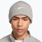 Winter hat Nike Peak Swoosh Beanie dark grey heather/white