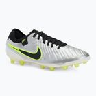 Nike Legend 10 Pro Ag-Pro men's football boots metallic silver/ volt/ black