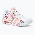 SKECHERS women's shoes JGoldcrown Uno Spread The Love white/coral